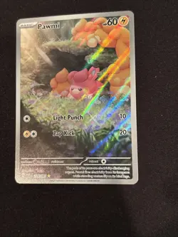 2024 Pawmi 226/91 Pokemon TCG S&V Paldean Fates Illustration Rare Holo - Image 3