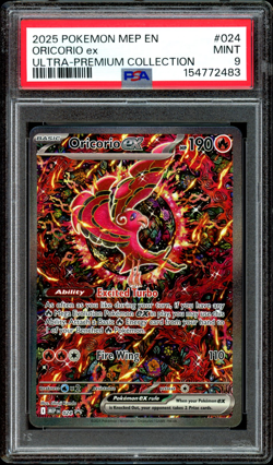 2025 POKEMON MEP PROMO ULTRA-PREMIUM COLLECTION #024 ORICORIO EX PSA 9 - Image 1