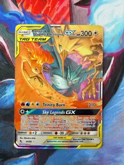 Moltres & Zapdos & Articuno GX 44/68 Hidden Fates Ultra Rare Pokemon TCG ✅ NM - Image 1