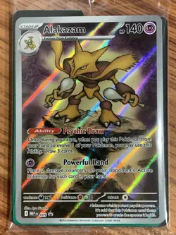 Alakazam Pokemon 009 Me: Mega Evolution Promo Holo Center Sealed - Image 1