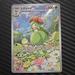 Pokemon Lilligant 092/086 Illustration Rare Holo Stage 1 100 HP Sv: Black Bolt - Image 1