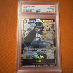 One Piece Sabo (Alternate Art) (Manga) OP04-083 Kingdoms of Intrigue Foil PSA 10 - Image 1