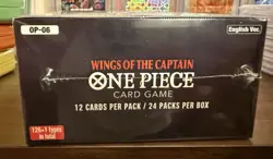 One Piece English TCG Wings of the Captain OP-06 Booster Box Sealed - Image 3