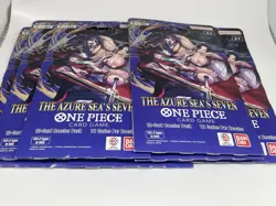 7x One Piece OP-14 Azure Sea’s Seven Sleeved Booster Packs Sealed (Lot Of 7) NEW - Image 1