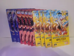 One Piece Sleeved 3x OP14 4x Eb03 4x Op15 11 Total Booster Packs - Image 1