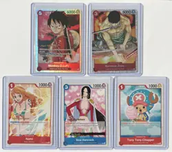 One Piece Lot Super Pre-Release Luffy Zoro Nami Boa Chopper English Binder Copy - Image 1