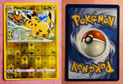 Pikachu 049/195 Reverse Holo | Silver Tempest | 2022 Pokemon TCG Card | NM - Image 3