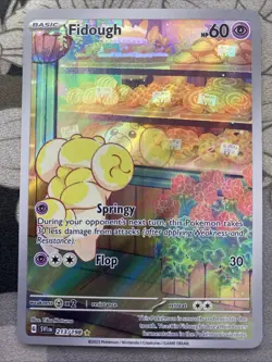 Pokemon TCG Fidough Illustration Rare Card 213/198 Scarlet & Violet Base Set - Image 1