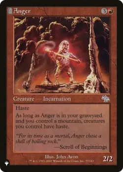 ~ Anger (JUD) ~ NM ~ The List ~ MTG ~ - Image 1