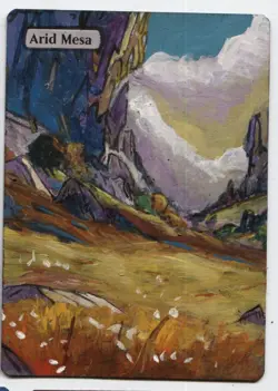 Arid Mesa Altered Art Mtg Hand Painted Card Commander - Image 1