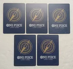 Lot of 5 Japanese ONE PIECE Cardgame Super Rare Card Set TCG - Image 2