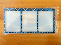 Pokemon Paldean Fates Magnetic 3-Card Holder Premium Collection New Blue - Image 1