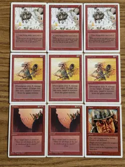 MTG Red Burn Deck 60 Cards Ready to Play Lightning Bolt Fireball Magic - Image 3