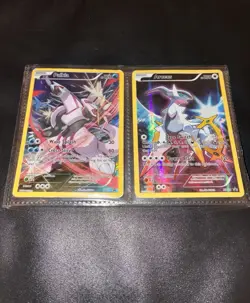 Pokemon Card Lot Arceus XY116 + Palkia XY75 Black Star Promo Holo LP/NM - Image 2