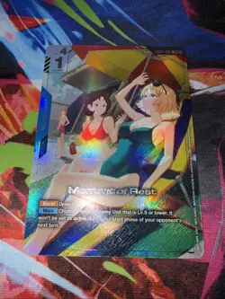 Gundam Card Game GD04-102 U+ Moment of Rest Alt Art Foil NM - Image 1