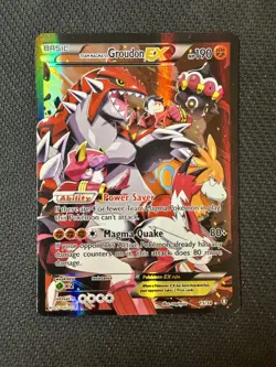Pokemon TCG Team Magma's Groudon EX Holo Rare Card 15/34 Double Crisis - Image 1