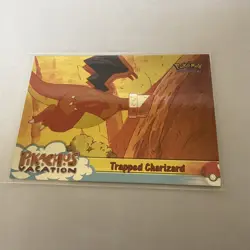 Pokemon 1999 Topps Movie Card #51 “Trapped Charizard” Foil LP - Image 1