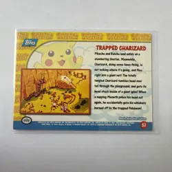 Pokemon 1999 Topps Movie Card #51 “Trapped Charizard” Foil LP - Image 2