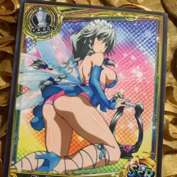 Grayfia Lucifuge High School DXD Butterfly Goddess Anime Waifu Girl Card BLUE - Image 2