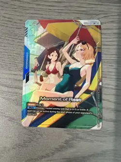 Bandai Gundam Card Game Moment of Rest Foil Card U+ - Image 1