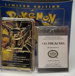 23K Gold Pokemon Cards Burger King OG Boxes & Certs of Authenticty +Free Cards - Image 4