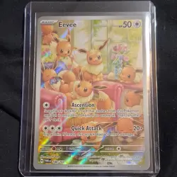 Pokemon Eevee 188/167 Sv06 Twilight Masquerade Illustration Rare Holo Card - Image 1