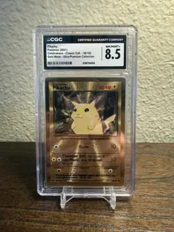 Pikachu - (Celebrations Metal Card) 058/102 Ultra Premium Collection CGC 8.5 - Image 1