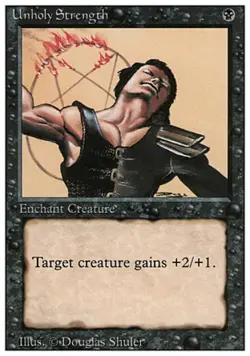 Unholy Strength - RV MTG - Medium Play - Image 1