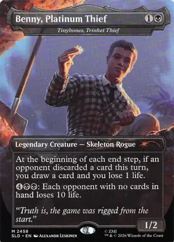 Benny, Platinum Thief - Tinybones, Trinket Thief Secret Lair Drop Regular - Image 1