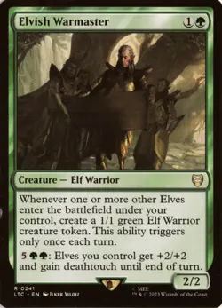 Elvish Warmaster 241 LTC Commander: LOTR: Tales of Middle-earth NM - Image 1