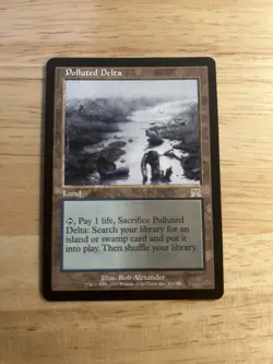 MTG Magic: The Gathering Polluted Delta Onslaught ungraded LP not foil - Image 1