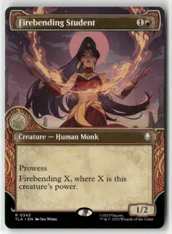 MTG Firebending Student 0342 Regular (Showcase) Avatar TLA NM - Image 1