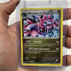 Pokemon TCG Hydreigon Dragons Exalted 98/124 Regular Non Holo Rare Pokemon NM - Image 1