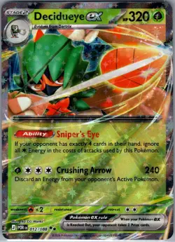 Decidueye ex 012/088 ME03: Perfect Order - Pokemon Card - NM - Image 1
