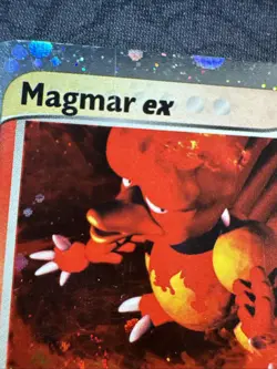 Holo Swirl !!! Magmar ex 100/109 Ruby and Sapphire Pokemon - Image 2
