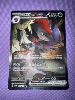 Pokemon N's Zoroark EX Full Art Holo Special Illustration Rare 185/159 NM Mint - Image 1