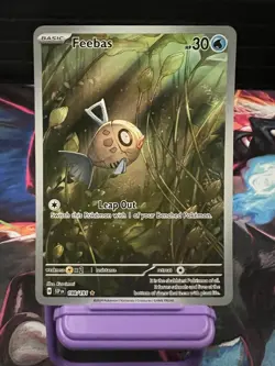 Pokemon TCG Feebas 198/191 Illustration Rare Sv08 Surging Sparks English Holo - Image 1