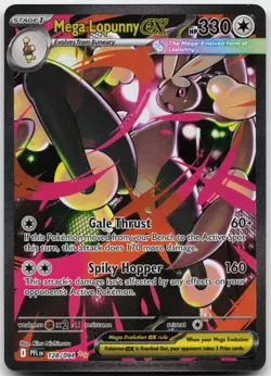 Mega Lopunny ex 128/094 Special Illustration Rare Phantasmal Flames Pokemon NM - Image 1
