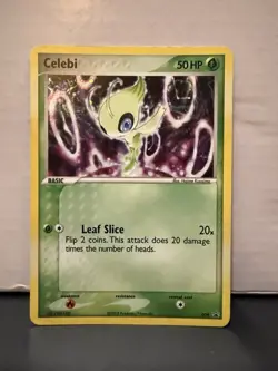Pokemon TCG Celebi 029 Black Star Promo Rare Holo Card MP Condition - Image 1