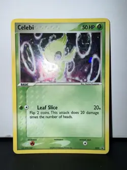 Pokemon TCG Celebi 029 Black Star Promo Rare Holo Card MP Condition - Image 2