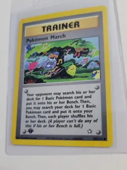 Pokemon March - Pokemon Neo Genesis First 1st Edition #102 - Common Trainer - Image 2