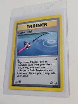 Super Rod - Pokemon Neo Genesis First 1st Edition #103 - Common Trainer - Image 1