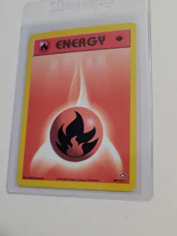 Fire Energy - Pokemon Neo Genesis First 1st Edition #107 - Common - Image 1