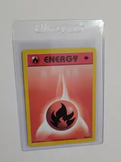 Fire Energy - Pokemon Neo Genesis First 1st Edition #107 - Common - Image 2