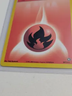 Fire Energy - Pokemon Neo Genesis First 1st Edition #107 - Common - Image 3