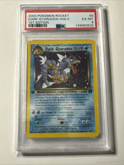 Pokemon Team Rocket Dark Gyarados Holo Rare 1st Edition 8/82 PSA 6 2000 - Image 1