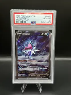 2023 Pokemon SWSH Crown Zenith GG38 Suicune V Full Art PSA 10 Gem Mint - Image 1