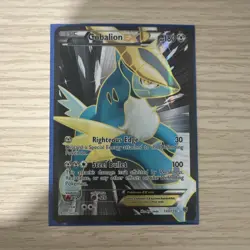 Pokemon Cobalion EX 133/135 Plasma Storm Ultra Rare Full Art Holo Basic 180 HP - Image 1