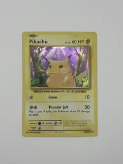 Pikachu - 35/108 (Cracked Ice Holo) Holo Rare Pokemon Exclusives 035/108 LP 2016 - Image 1