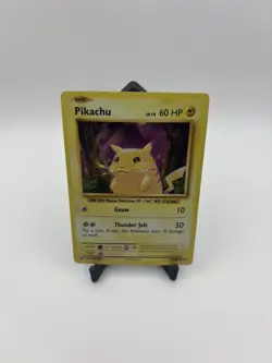 Pikachu - 35/108 (Cracked Ice Holo) Holo Rare Pokemon Exclusives 035/108 LP 2016 - Image 2